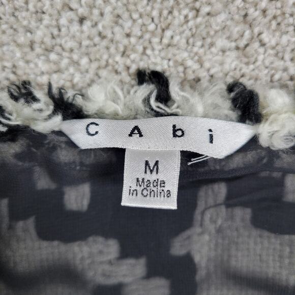 CAbi Black and White Houndstooth Vest - Picture 2 of 16